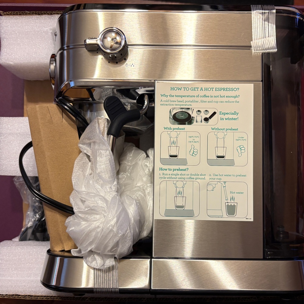 Stainless Steel Espresso Machine